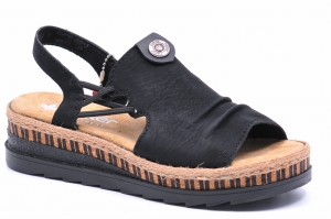 Sandały Rieker V7972-00 Czarne