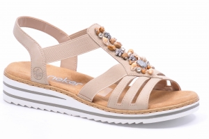 Sandały Rieker V0649-62 Beż