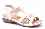 Sandały Rieker 65918-81 Białe