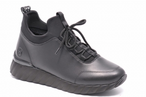 Sneakersy RIEKER / REMONTE D5977-01 Czarne