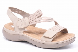 Sandały Rieker 64870-62 Beżowe