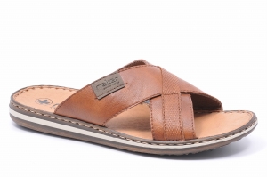 Klapki RIEKER 21082-24 Brąz