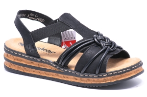 Sandały Rieker 62969-00 Czarne 